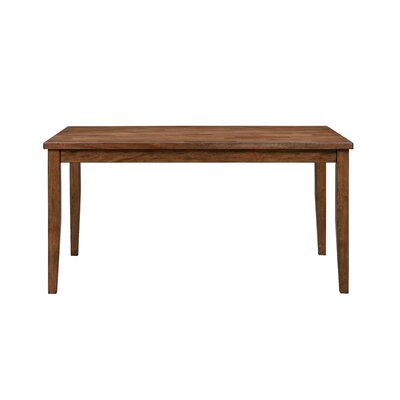 Aeden 60" Wood Dining Table, Light Brown - Image 0