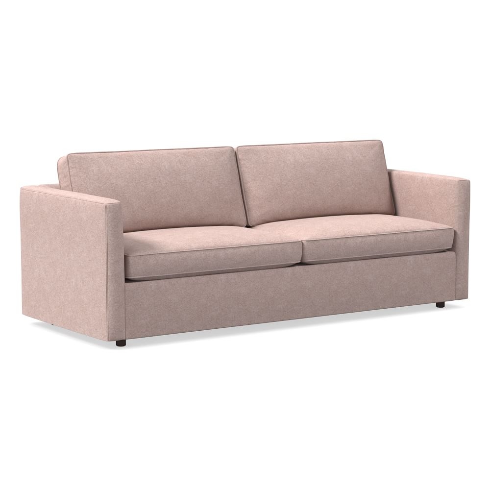 Harris 86" Multi-Seat Sofa, Petite Depth, Distressed Velvet, Mauve - Image 0