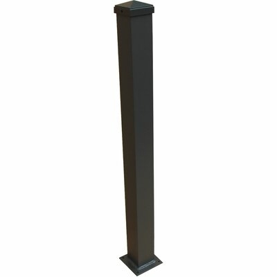 3 in. W Aluminum Post with Welded Base - Image 0