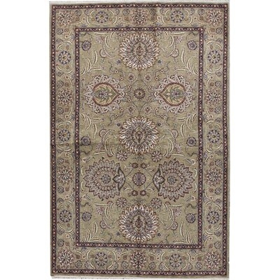 One-of-a-Kind Manchuria Hand-Knotted Beige 5'9" x 8'9" Wool Area Rug - Image 0
