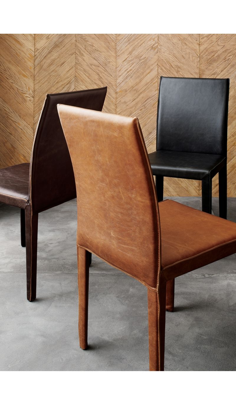 Folio Viola Top-Grain Leather Dining Chair - Image 3