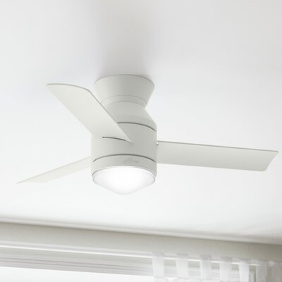 44" Dublin 3 -Blade LED Standard Ceiling Fan with Remote Control and Light Kit Included - Image 0