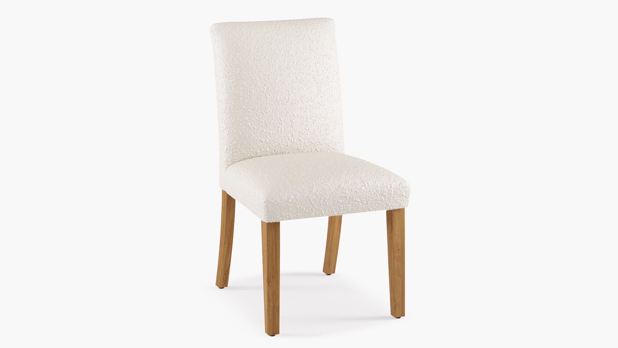 Classic Dining Chair, Snow Bouclé, Natural - Image 0