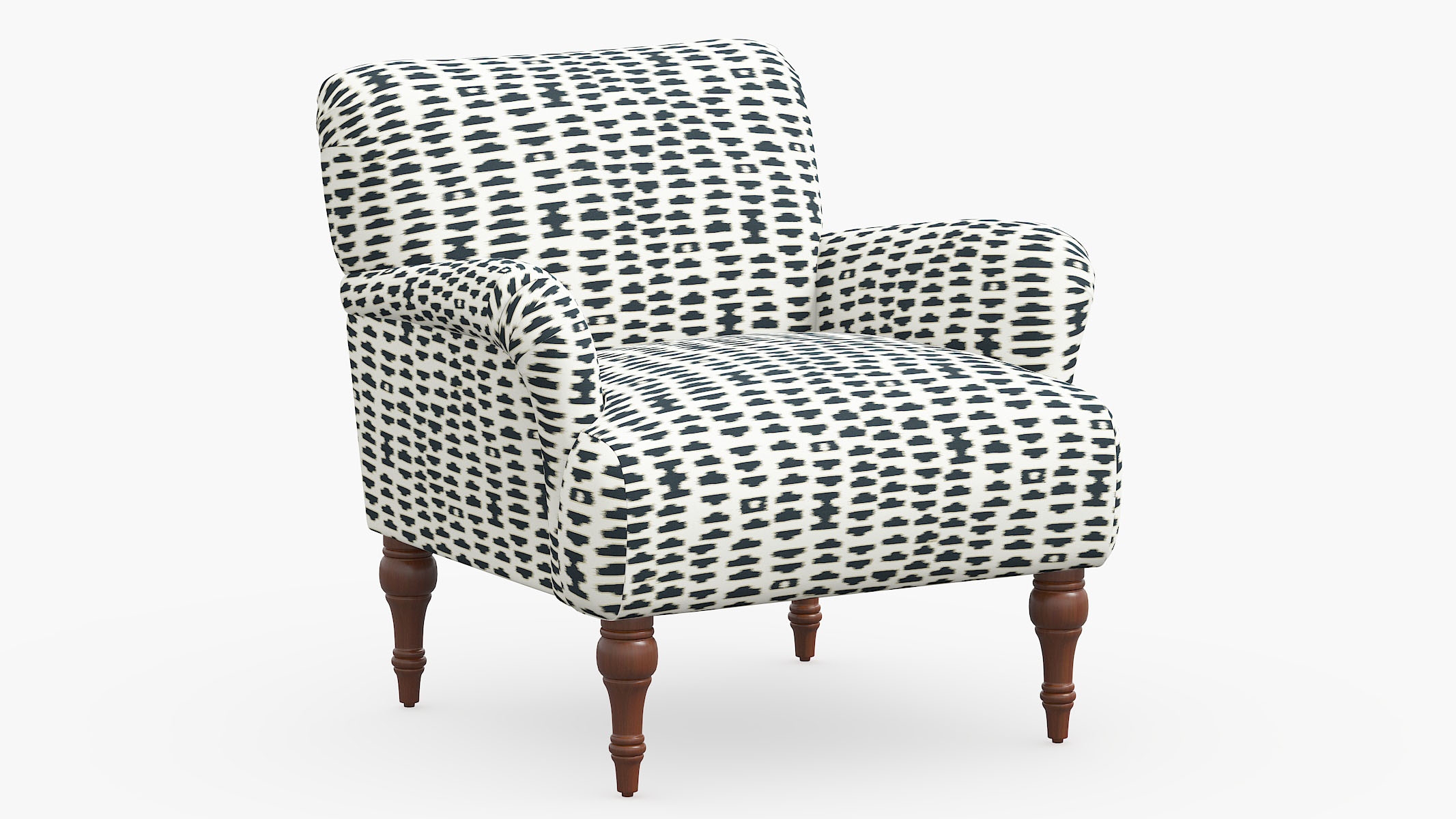 Traditional Accent Chair, Ivory Odalisque - Image 0