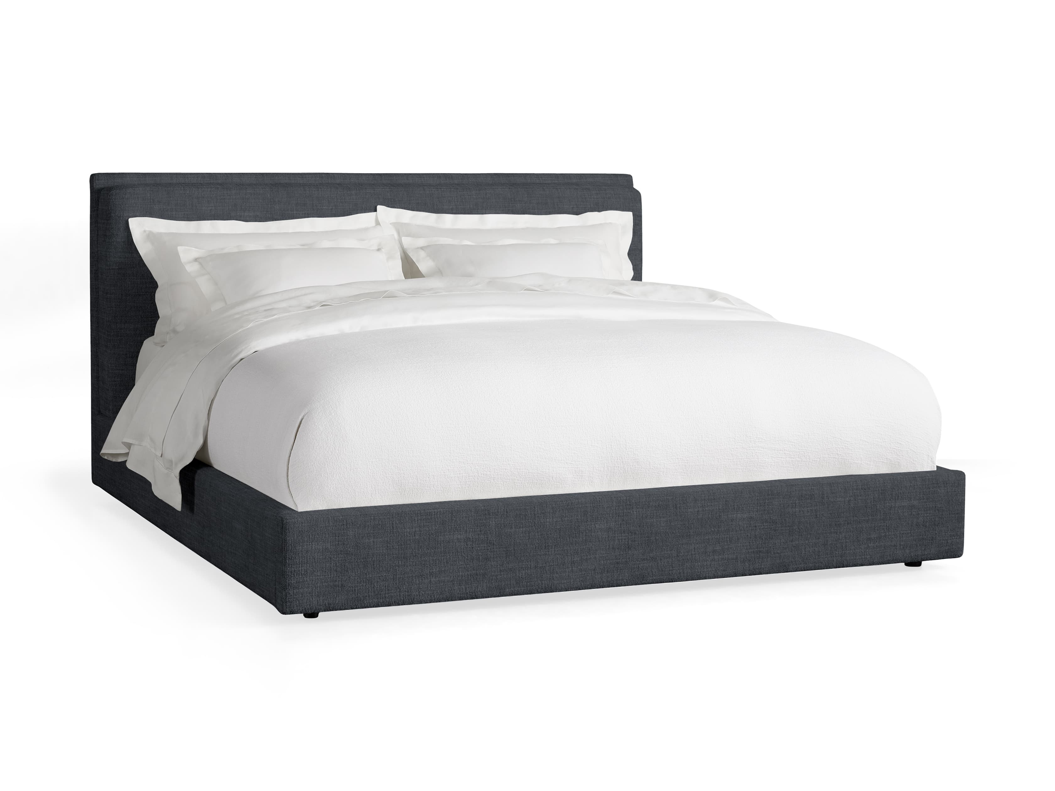 Lennon Bed in Upholstered Queen None  Nomad Charcoal  - Image 0
