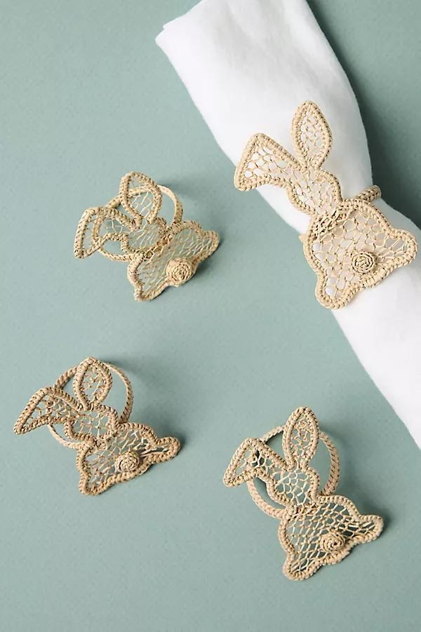 Handwoven Spring Napkin Rings, Set of 4 - Image 0