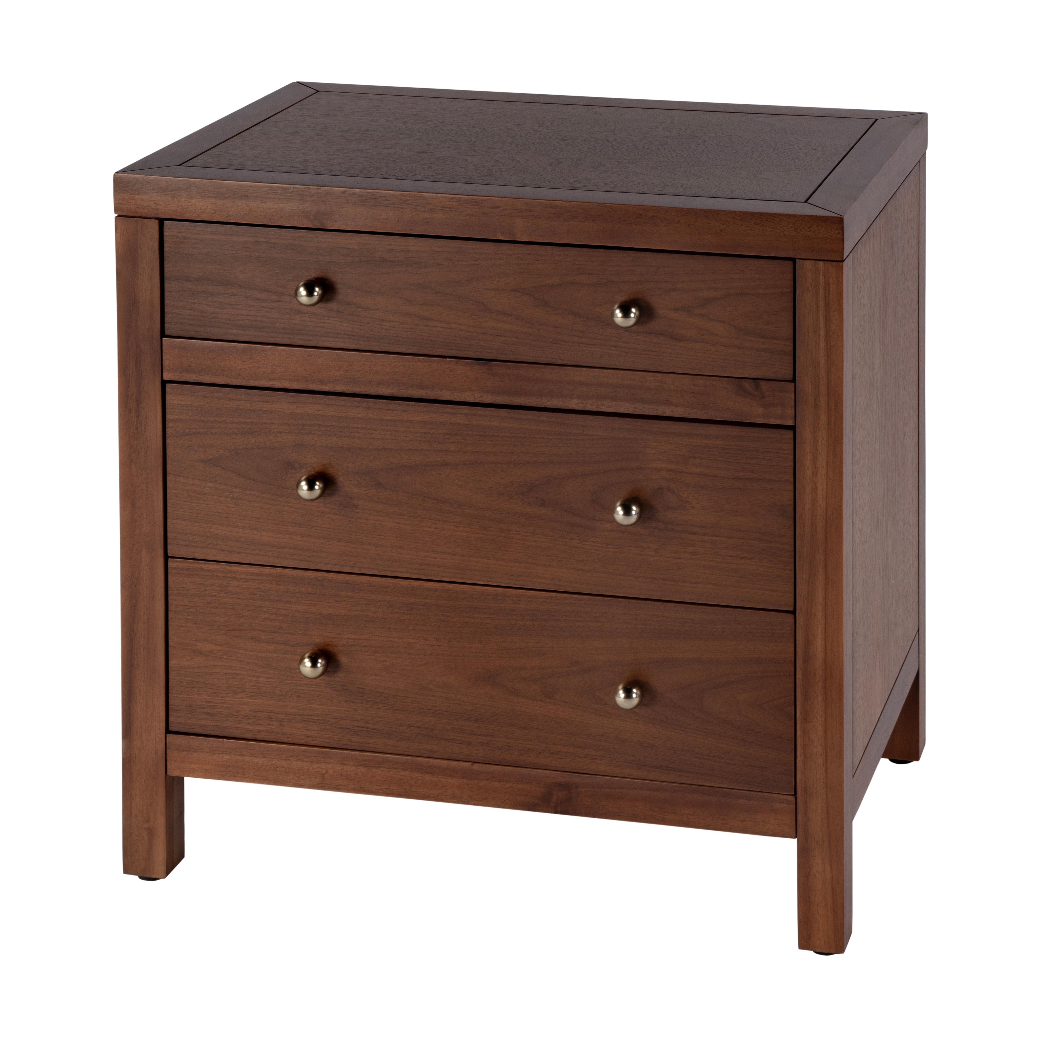 Nora Walnut Nightstand - Image 0