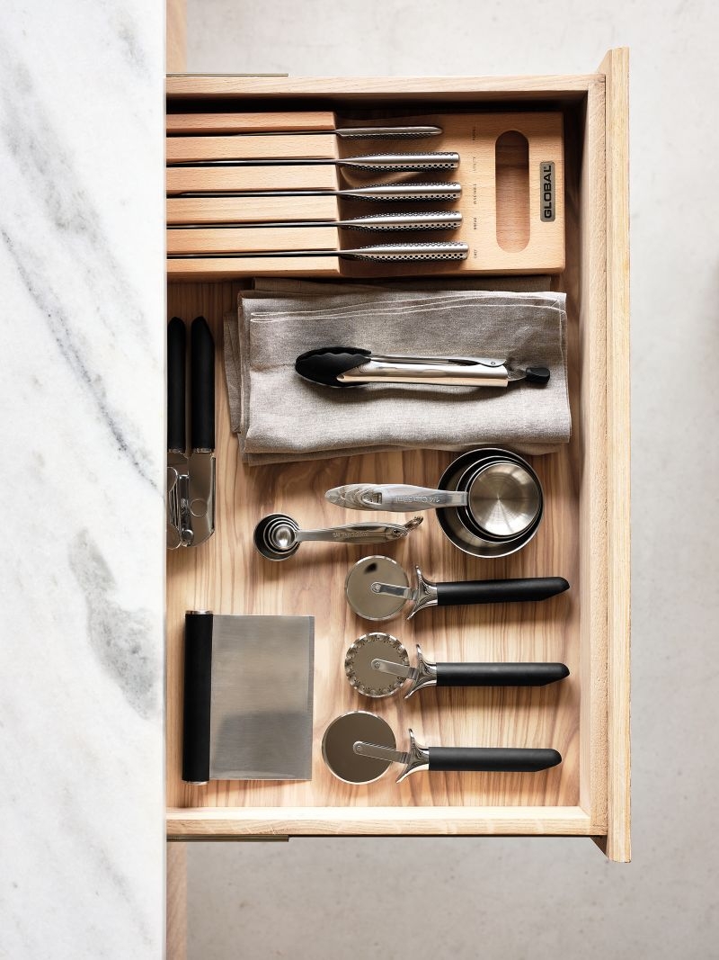 Batten 84" Natural Oak Wood Kitchen Island with Storage - Image 9