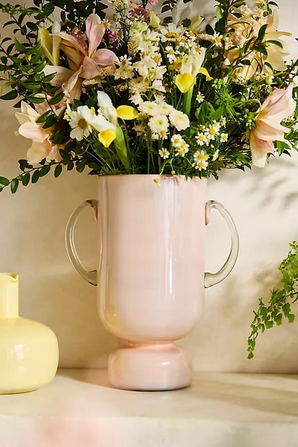 Handled Glass Vase, Medium - Image 0