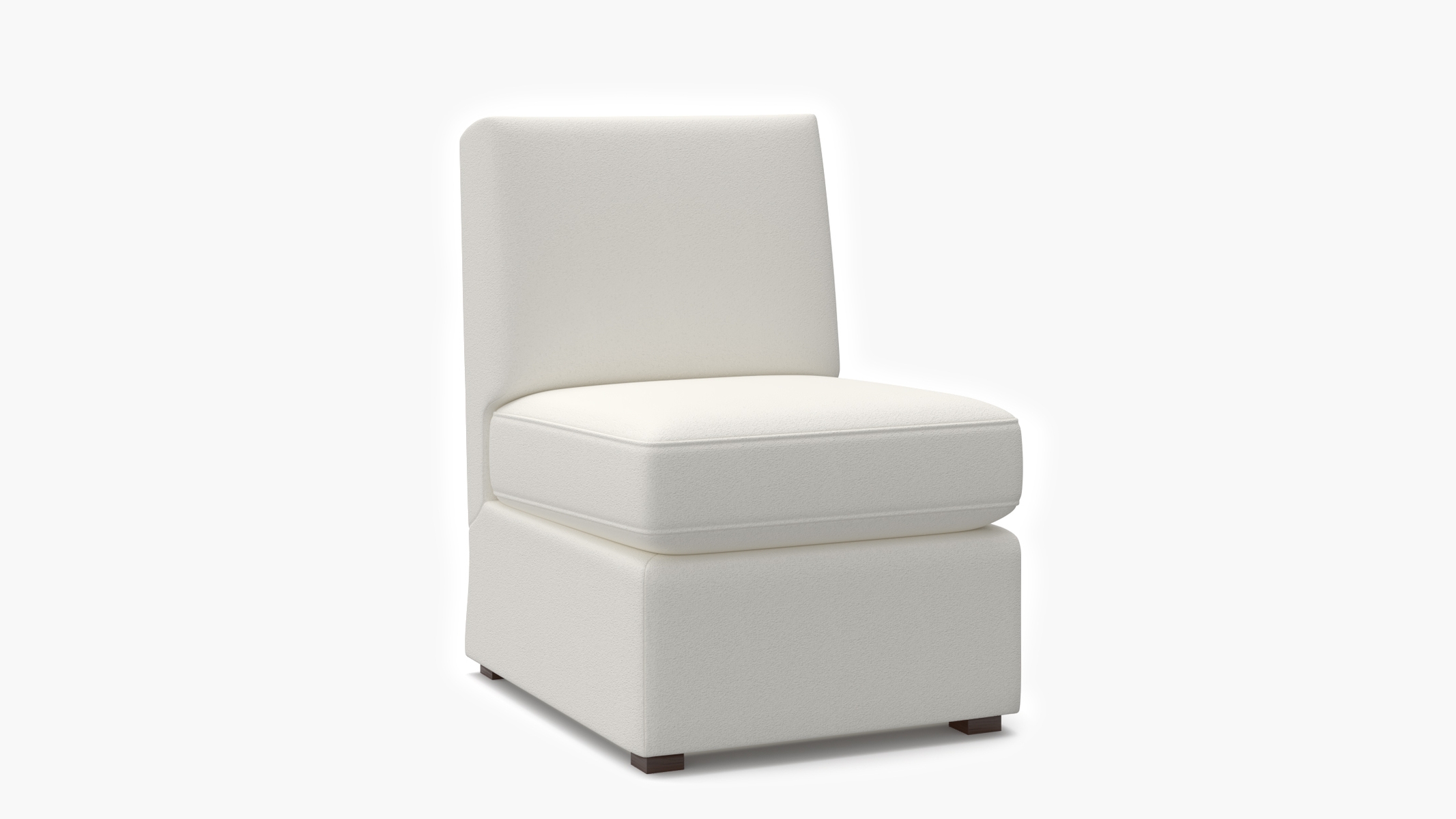 Classic Slipper Chair, Snow Boucle - Image 1