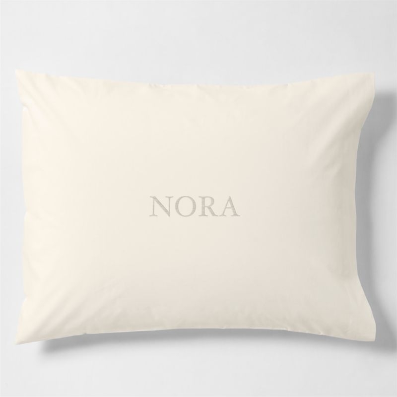 Supersoft Gauze Organic Cotton Pampas Ivory Standard Bed Pillow Sham - Image 1