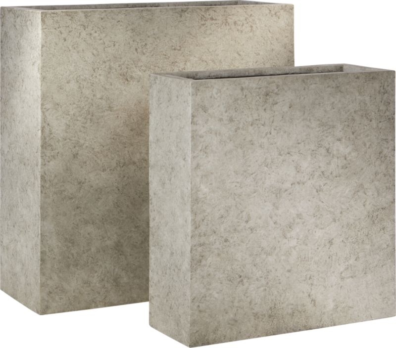 Ash Rectangular Concrete Planter Large - Image 6