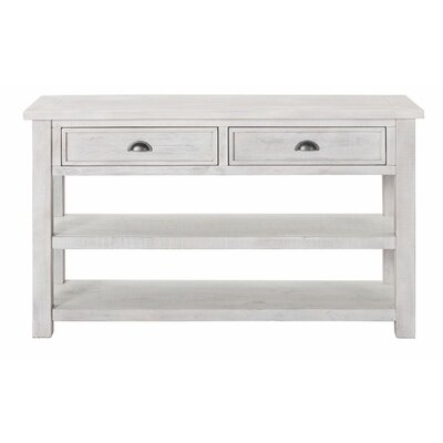 Isabell 50" Solid Wood Console Table / White / White - Image 0