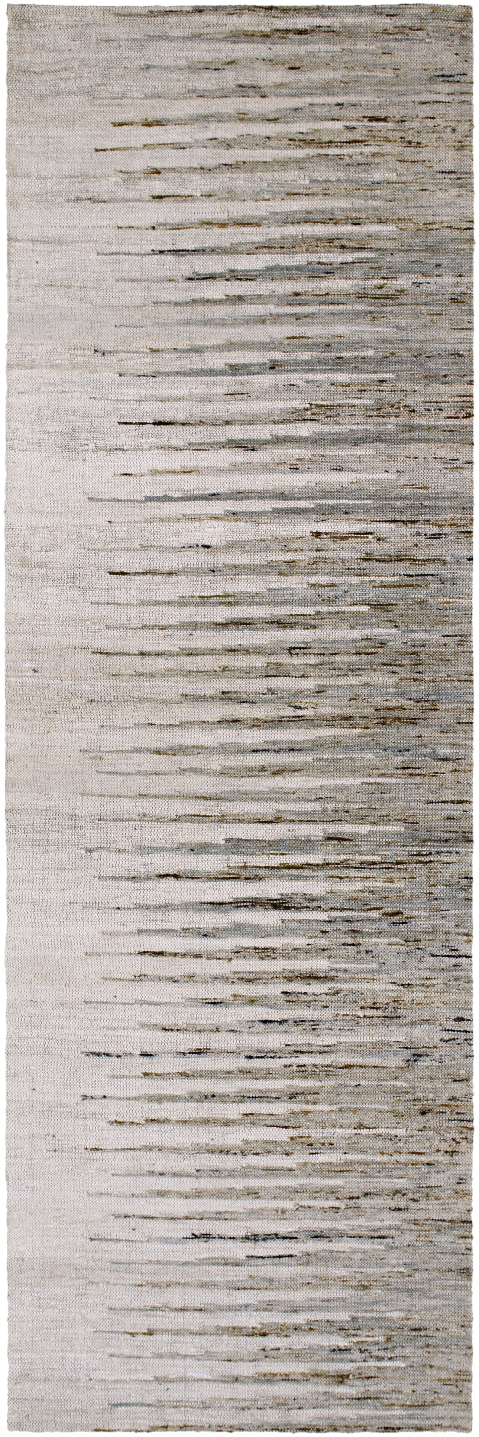 Vibe Beige Indoor 2'6" x 8' Handmade Rug - Image 0