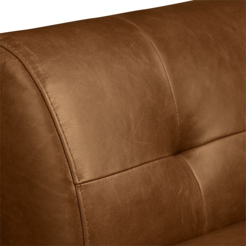 Kotka Tobacco Tufted Leather Chair - Image 6