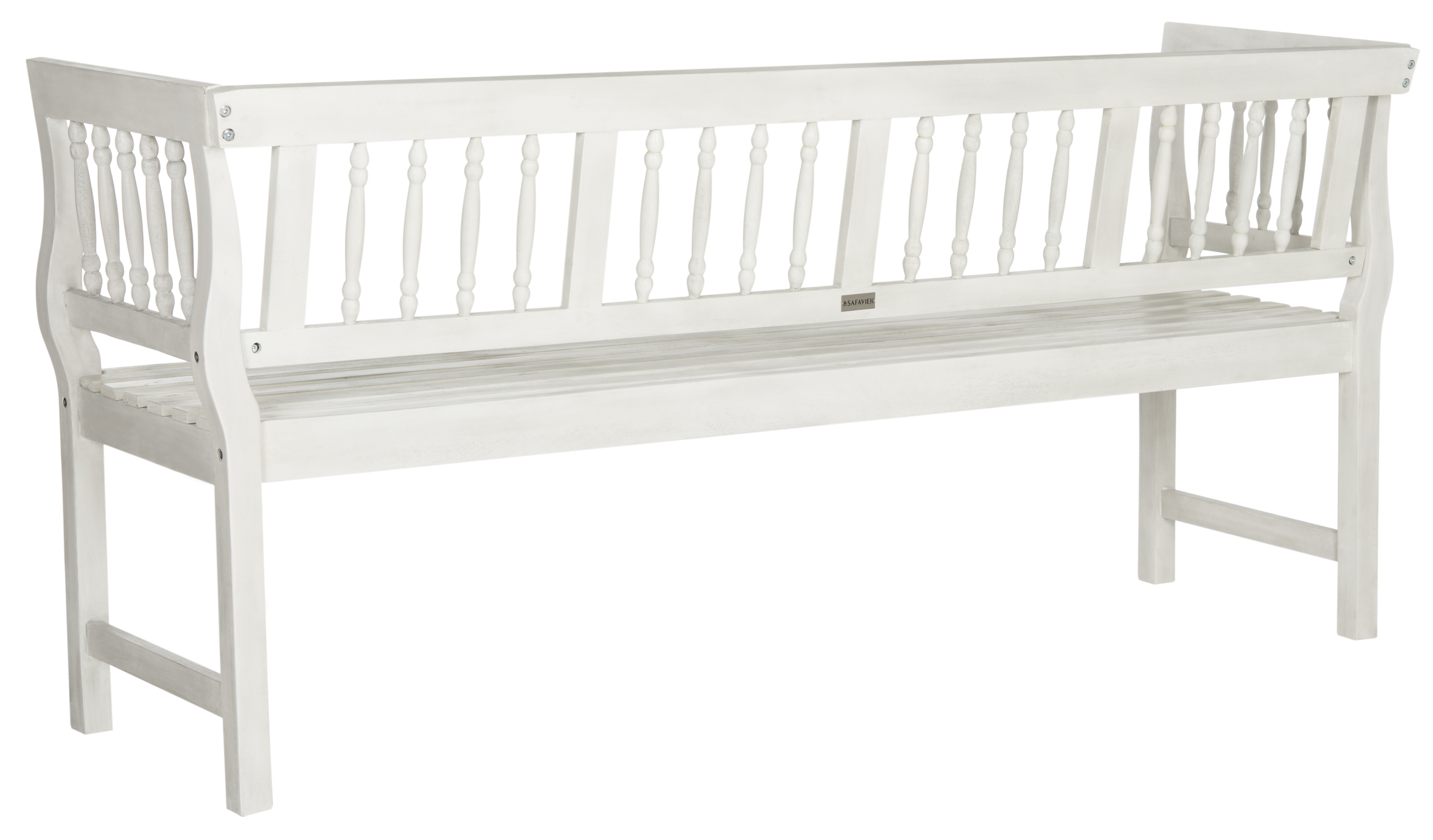 Brentwood Bench - Ash Grey/Beige - Safavieh - Image 2