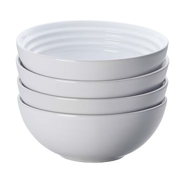 Le Creuset 22 oz. Soup Bowls, White, 22 oz., Set of 4 - Image 0