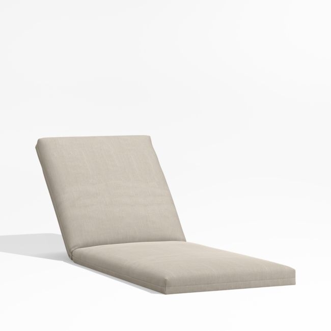 Alfresco Replacement Flax Beige Sunbrella ® Outdoor Chaise Lounge Cushion - Image 0