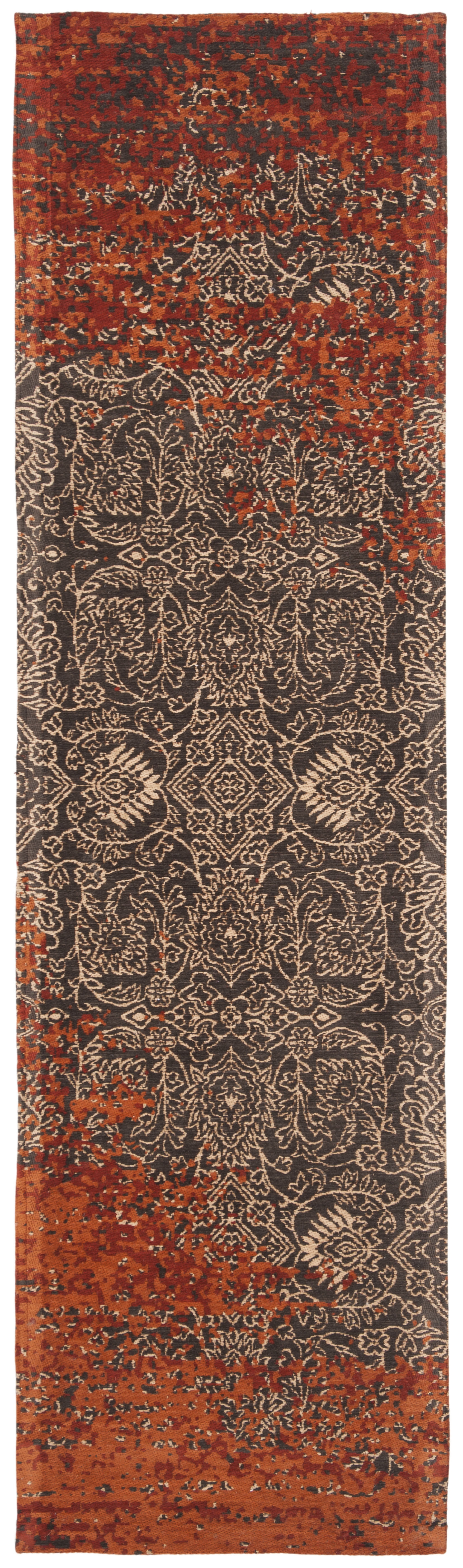 Arlo Home Woven Area Rug, CLV224A, Rust/Brown,  2' 3" X 8' - Image 0