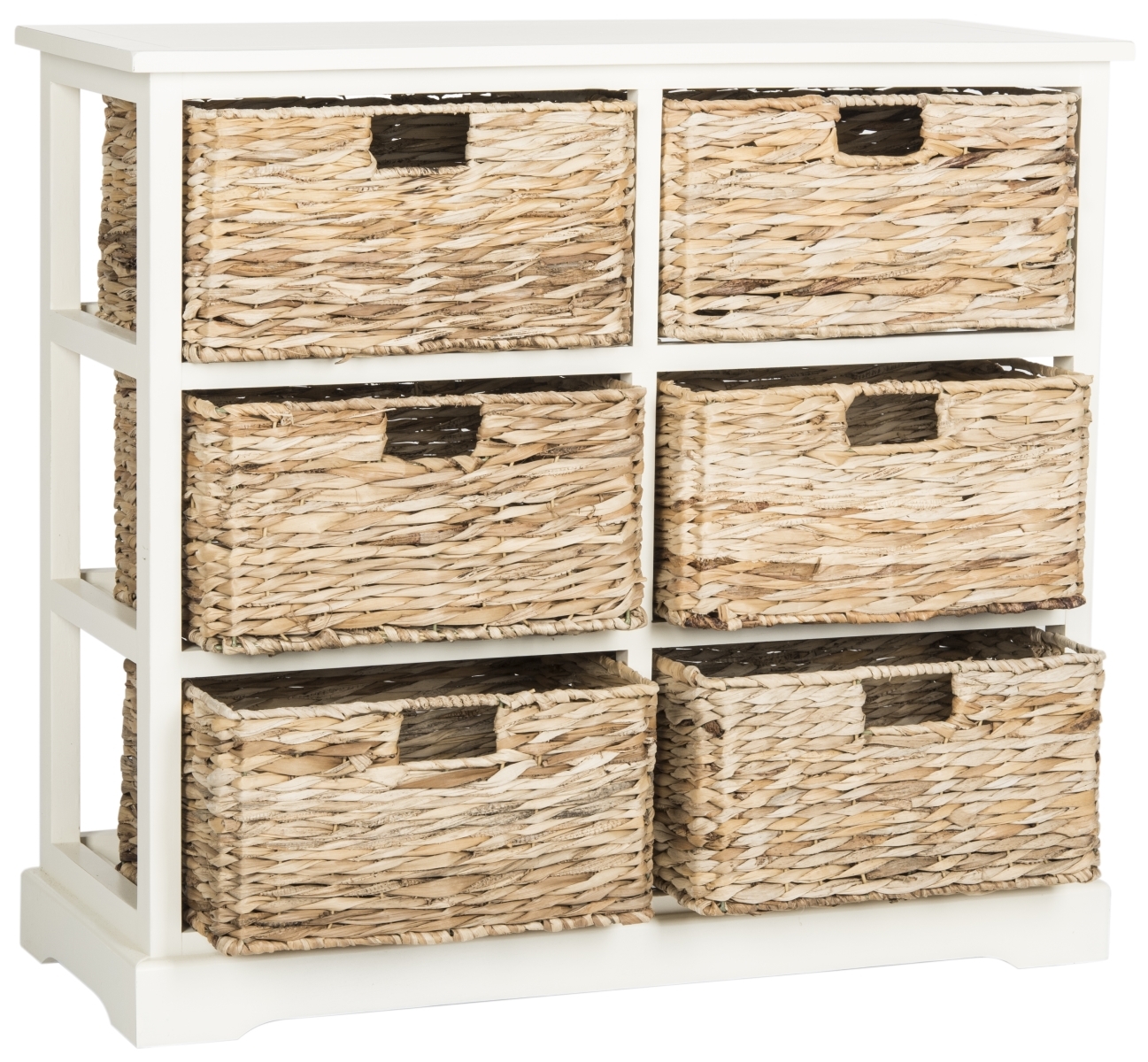 Keenan 6 Basket Storage Chest - Vintage White - Safavieh - Image 2