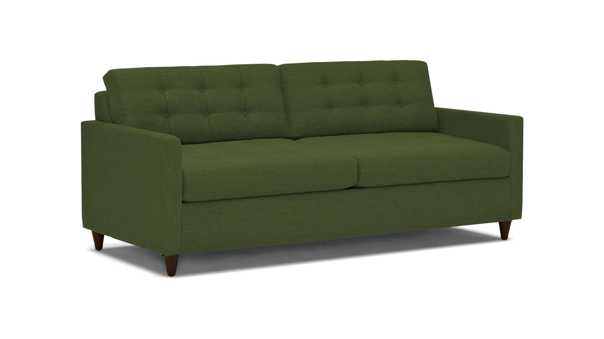 Green Eliot Mid Century Modern Sleeper Sofa - Royale Forest - Mocha - Foam - Image 1
