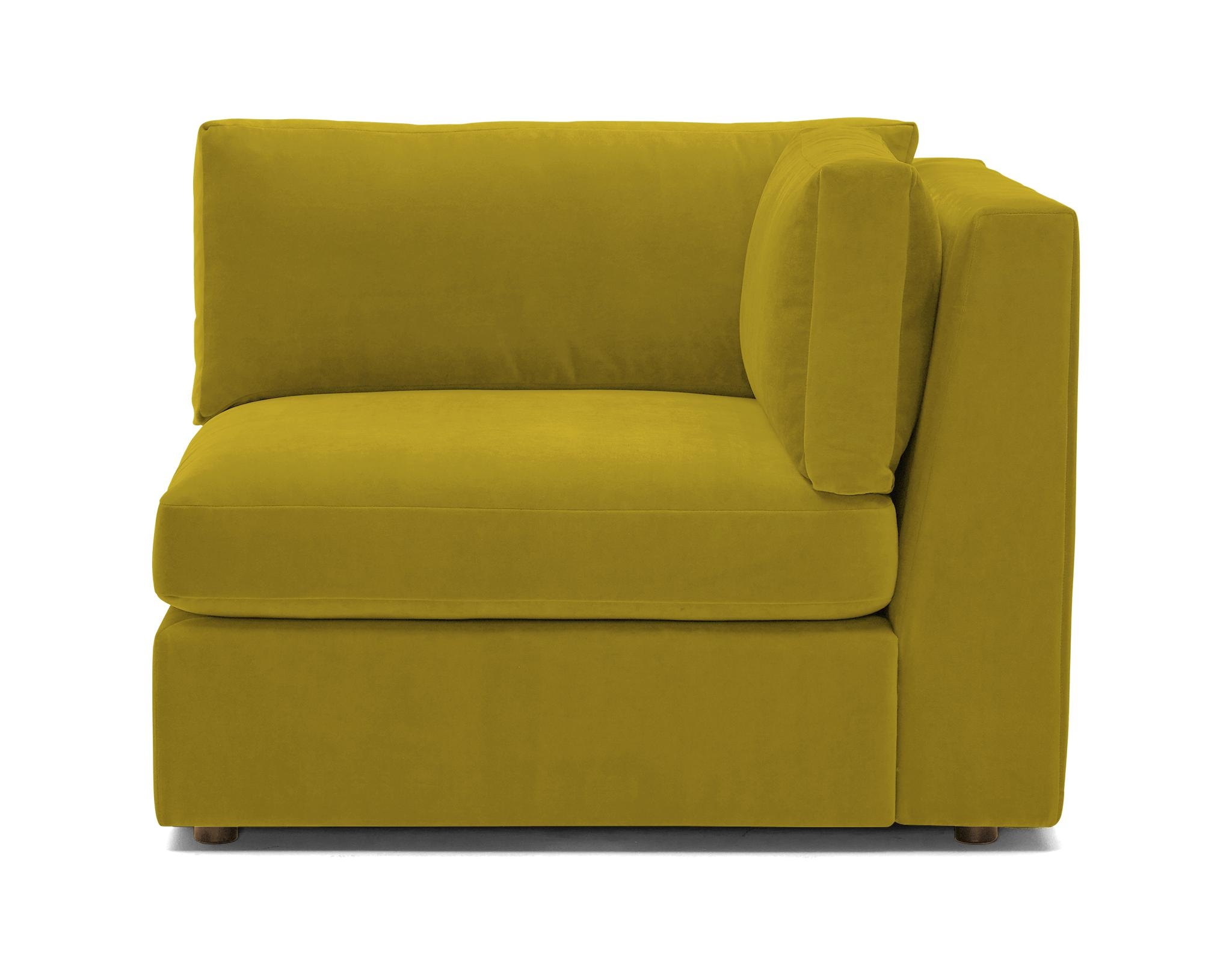 Yellow Daya Mid Century Modern Corner Chair - Bloke Goldenrod - Image 0