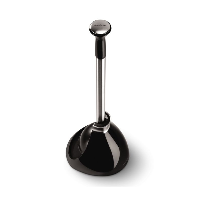 Simplehuman ® Black Toilet Plunger - Image 1