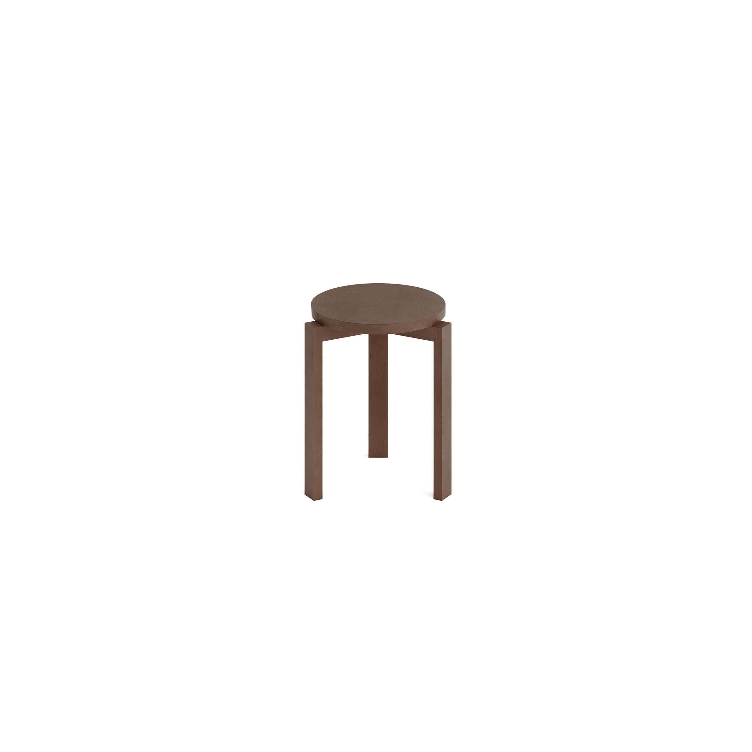 Index Stool - Walnut - Wood - Image 0