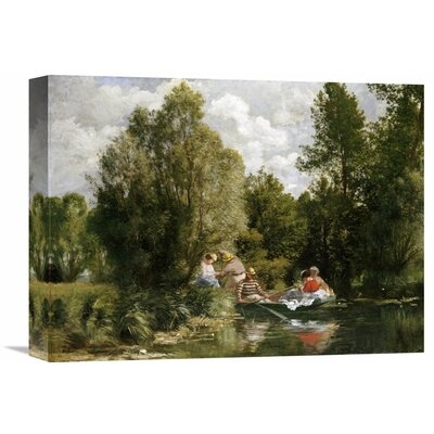 'The Pond at Fees' by Pierre-Auguste Renoir Painting Print on Wrapped Canvas - Image 0