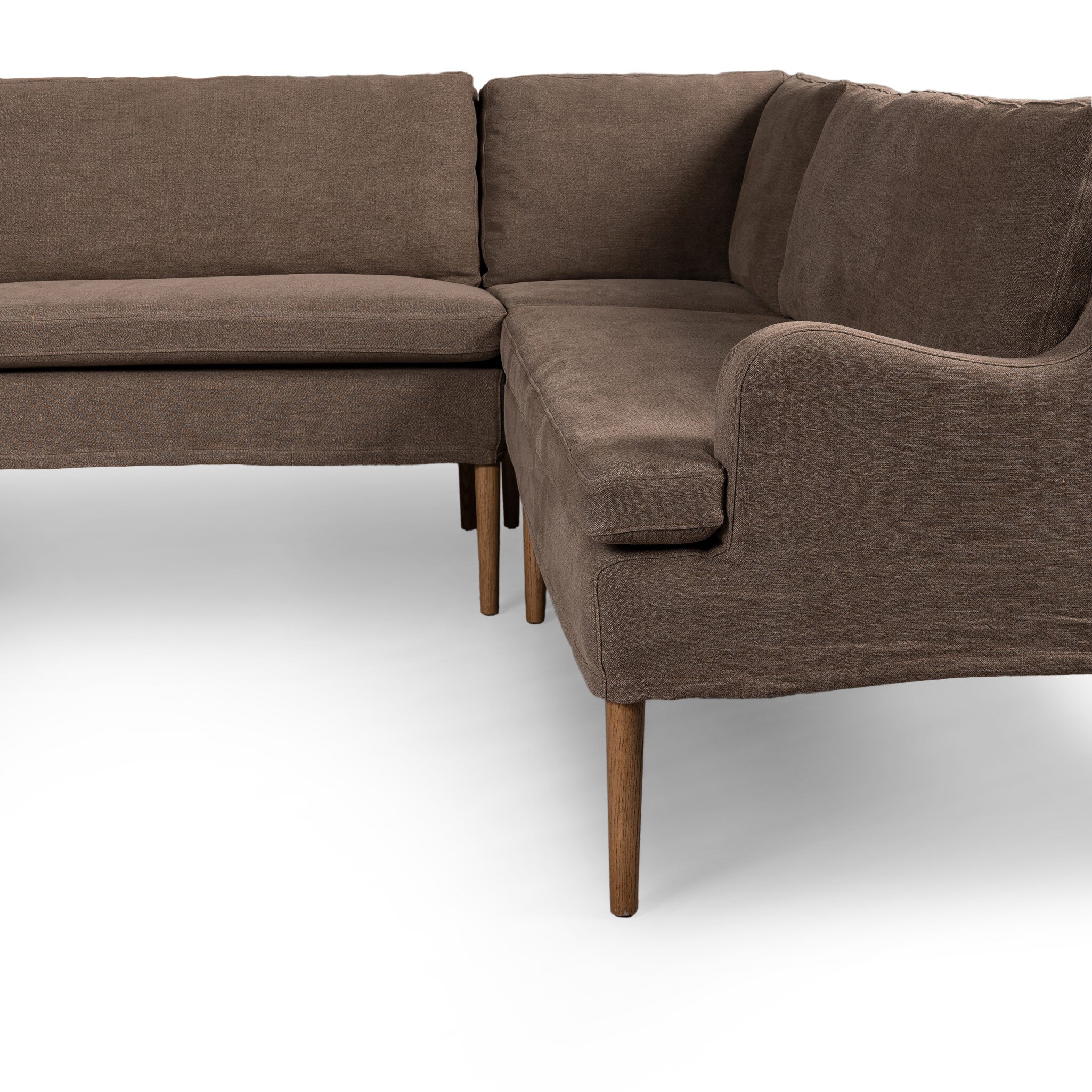 Aurelia Dining Banquette U Shape - Broadway Coffee by Amber Lewis x Four Hands - Image 3