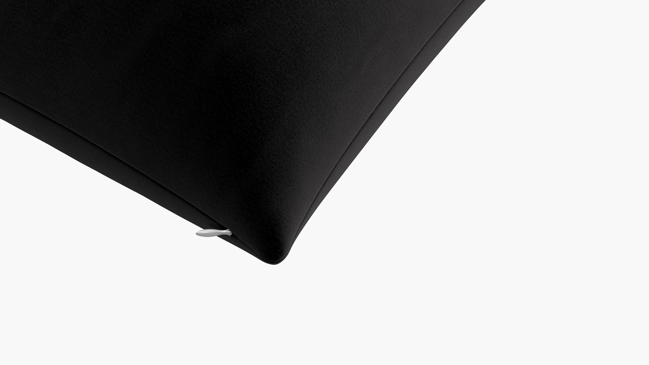 Throw Pillow 26", Nero Velvet, 26" x 26" - Image 1