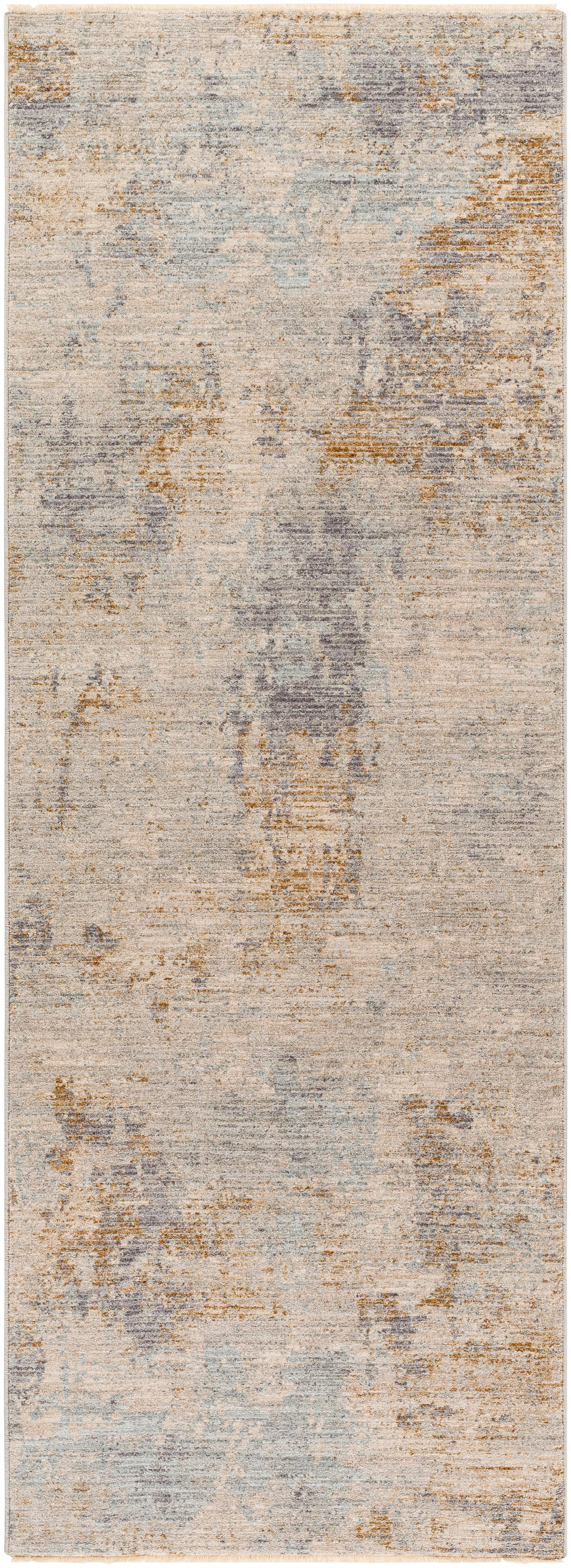 Avant Garde Gray Indoor 2'7" x 10' Machine Woven Rug - Image 0