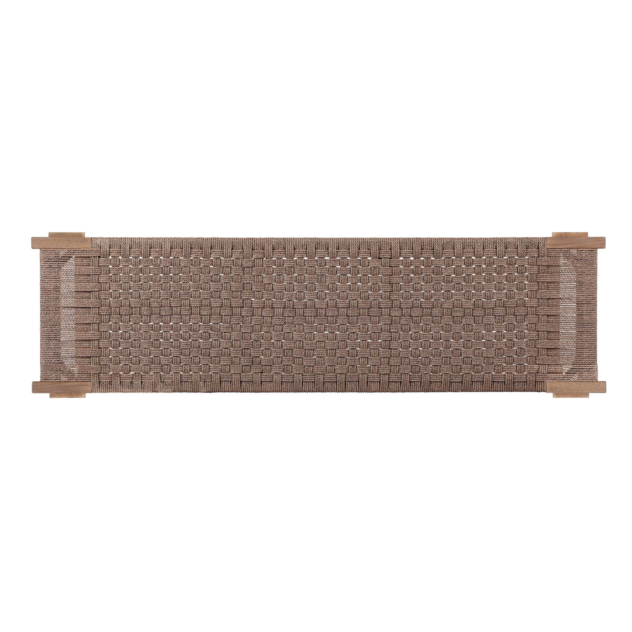 Moxie Outdoor Bench - Dark Textured Woven - Image 8