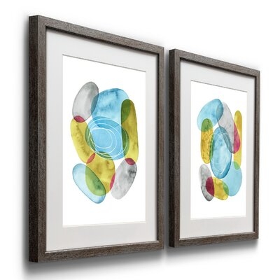 Sunlit Pebbles I - 2 Piece Picture Frame Painting Print Set on Paper - Image 0