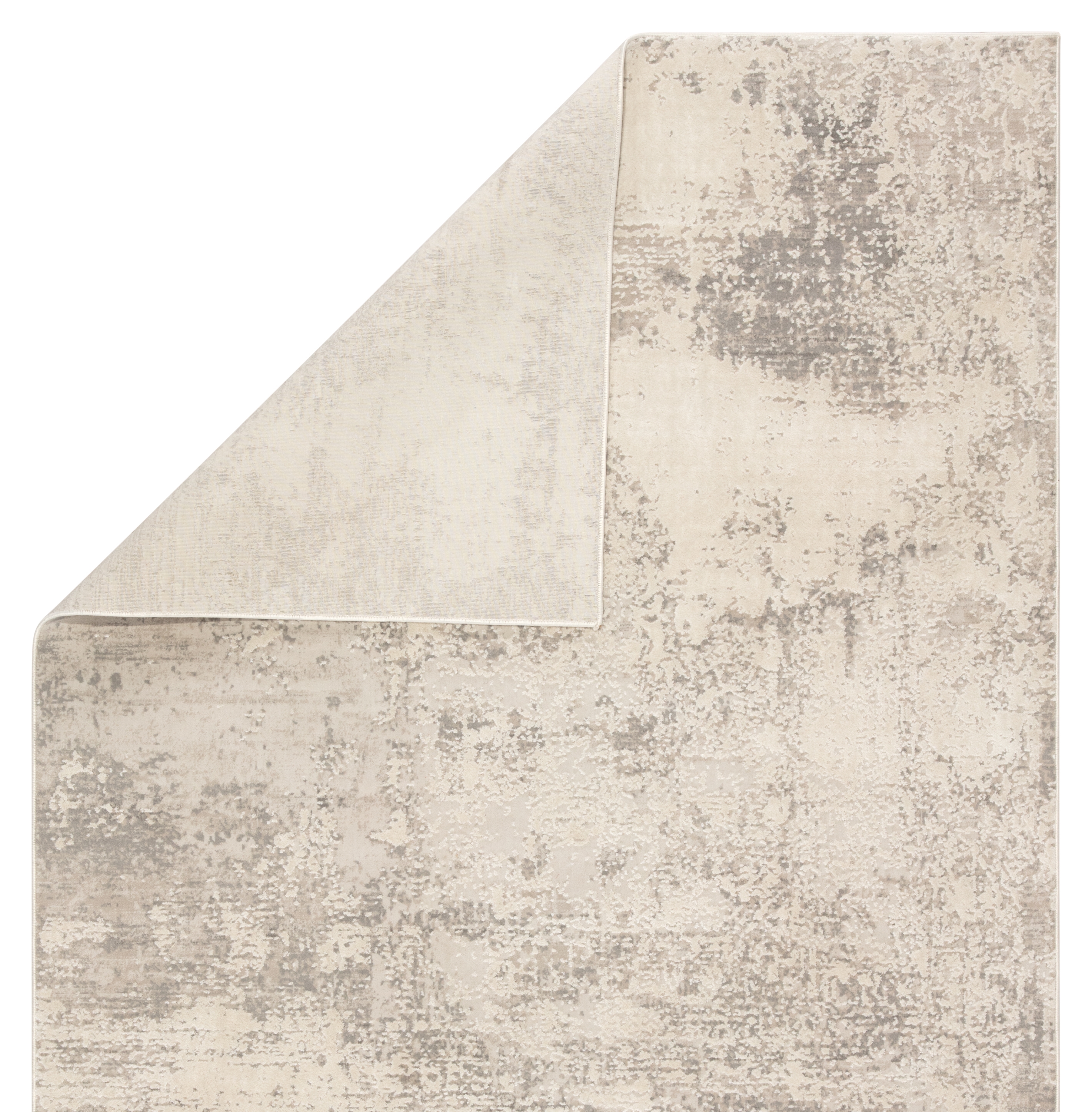 Brixt Abstract Gray/ Ivory Area Rug (4'X6') - Image 2