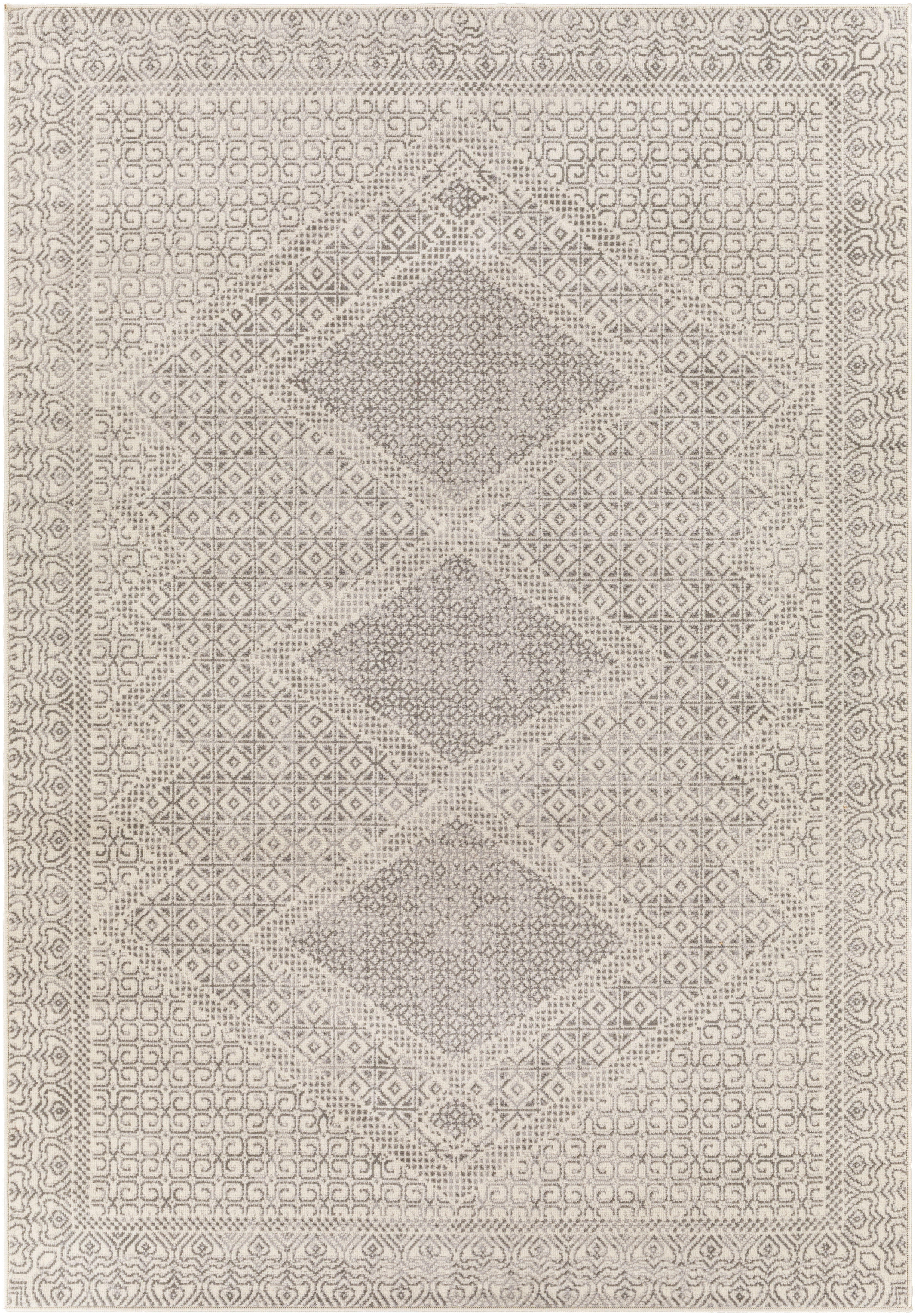 Pisa Beige Indoor 6'7" x 9' Machine Woven Rug - Image 0