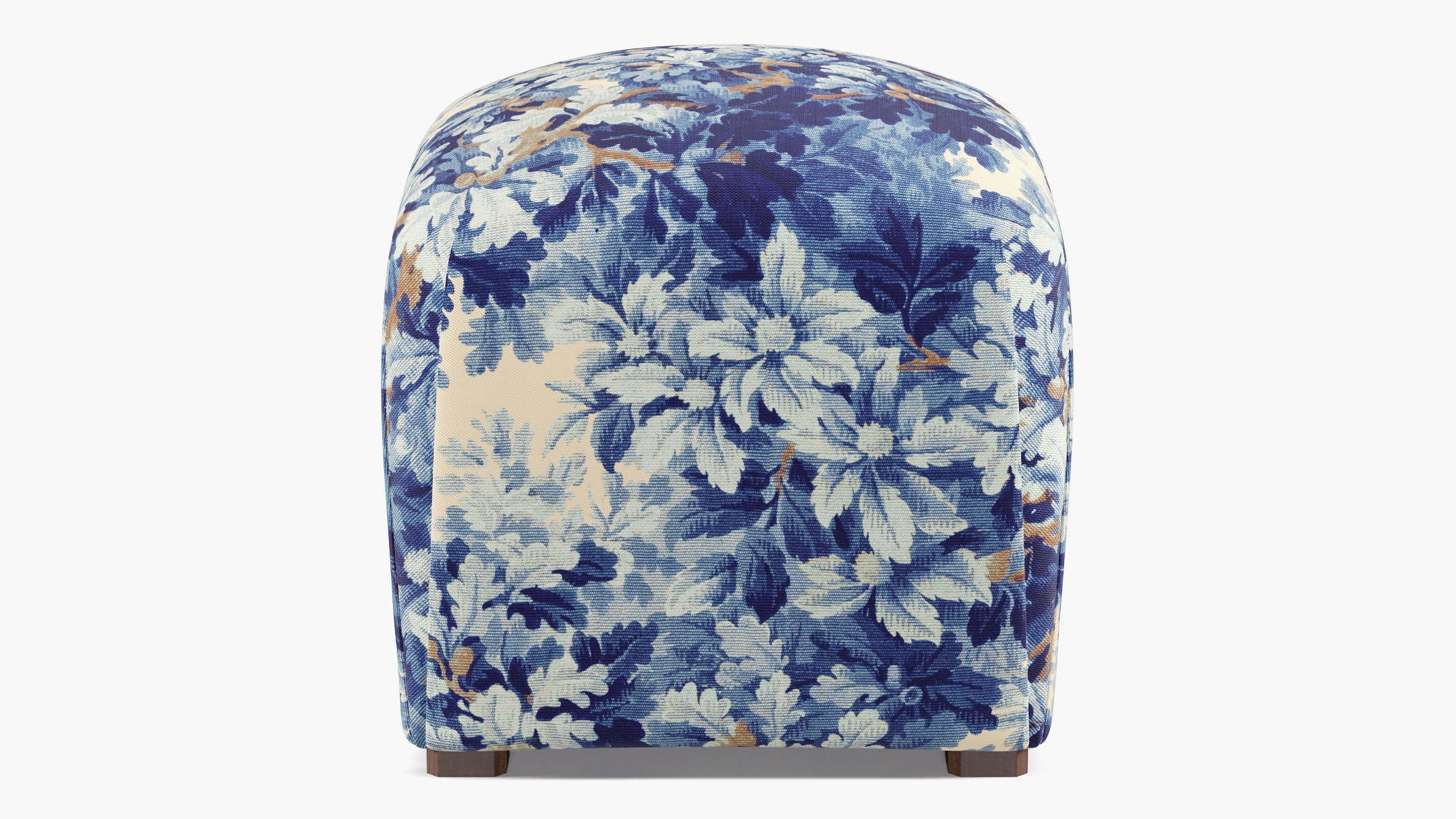 Deco Ottoman, Limoges Bois De Chene - Image 0