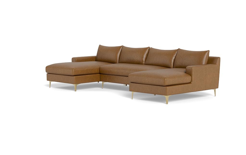 Sloan Leather 3-Piece U-Sectional - Image 2