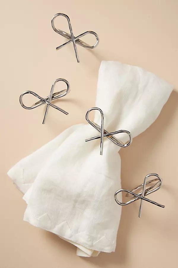 Bow Napkin Rings, Set of 4 - Image 0