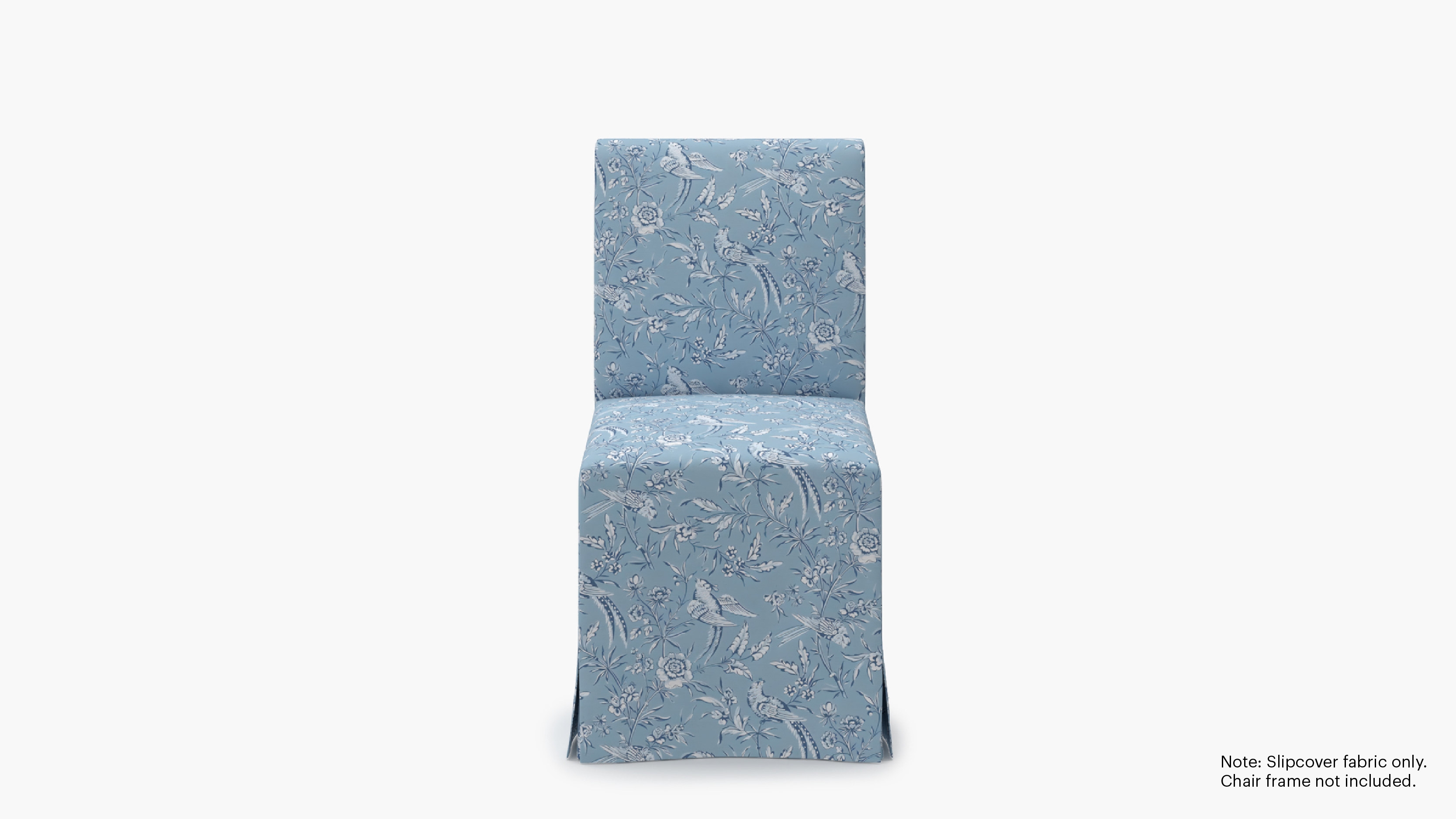 Slipcovered Signature Dining Chair - Cover Only, Blue Aviary - Image 0