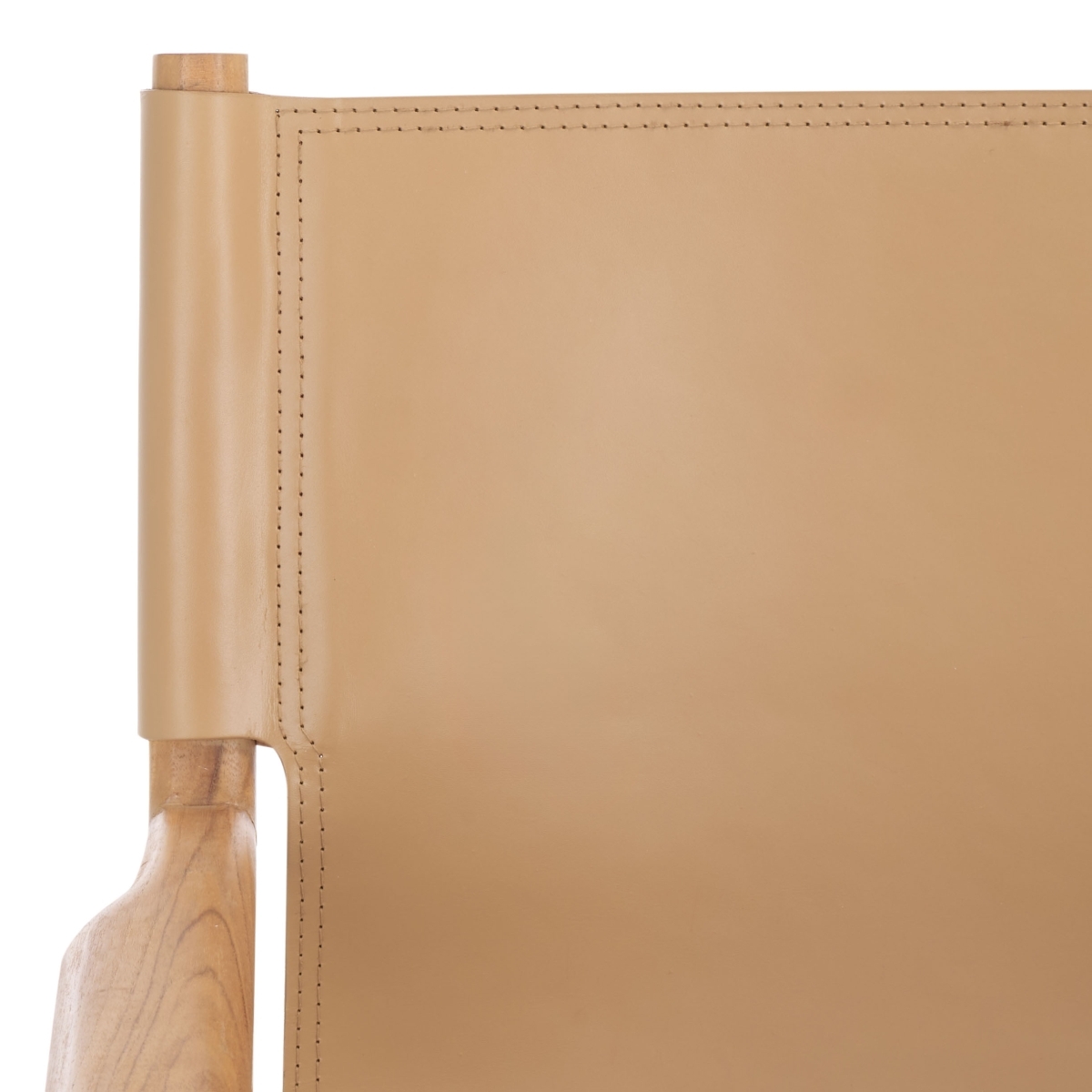 Cassaphina Leather Arm Chair - Tan/Natural - Image 2