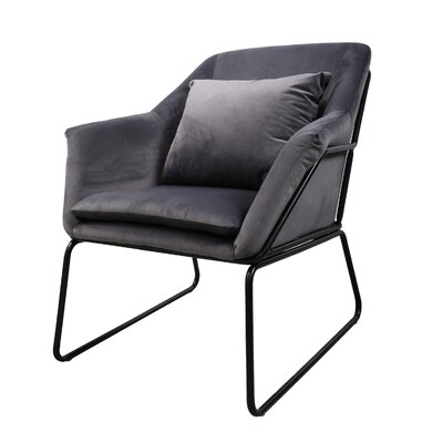 Clermonte 31" Velvet Lounge Chair - Image 0