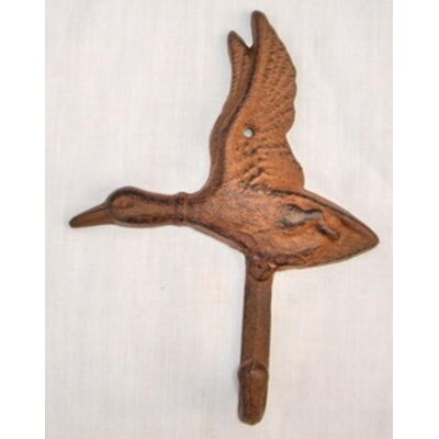 Cast Iron Off White Goose Wall Hook - Image 0