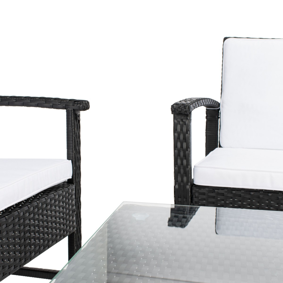 Krissy Living Set - Black/White - Safavieh - Image 3