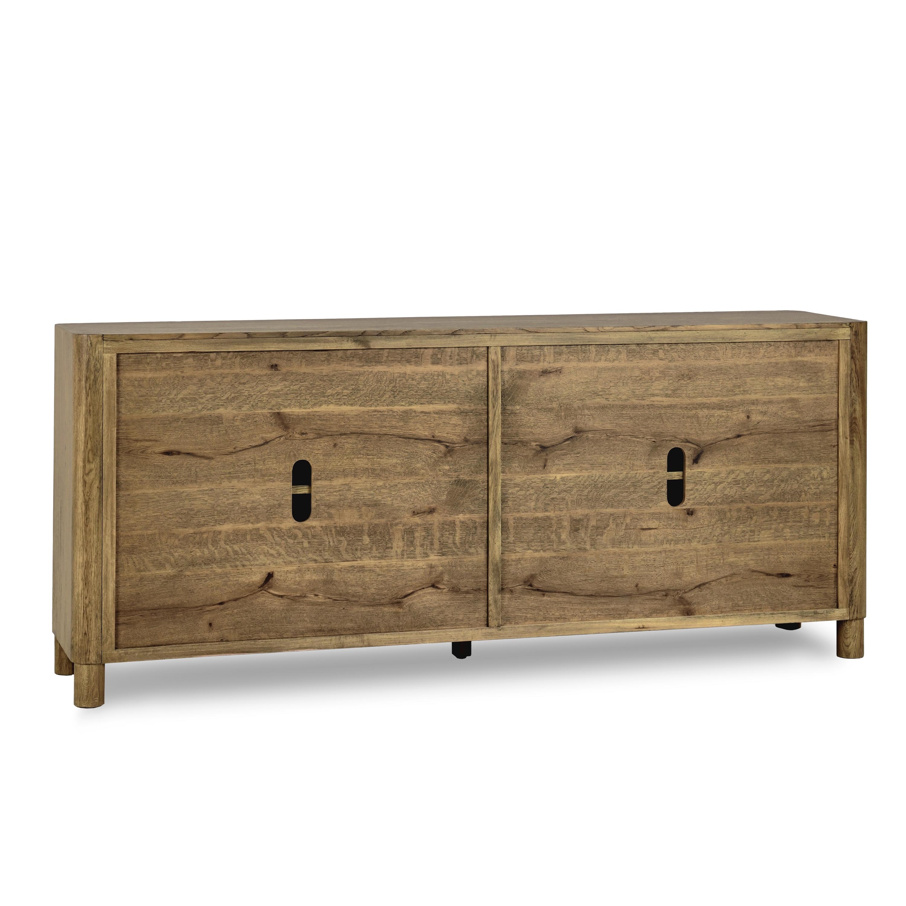 Orlando 4Dr Sideboard Light Brown - Image 4