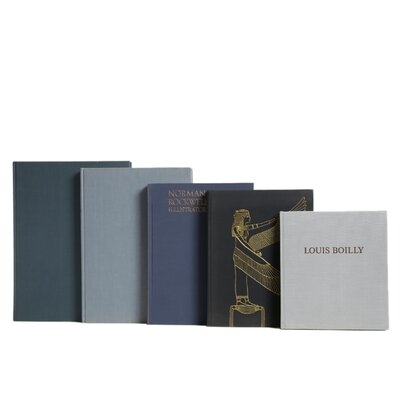 ColorStak Authentic Decorative Books, Granite, Set of 5 - Image 0