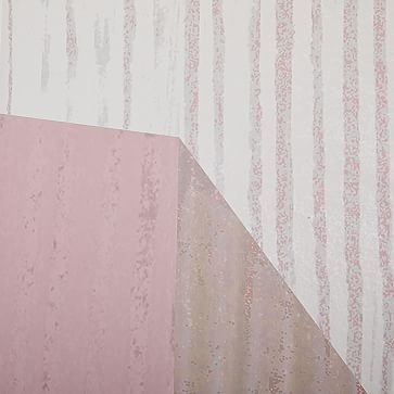 Barragan Mural Wallpaper, Pink Stone - Image 1
