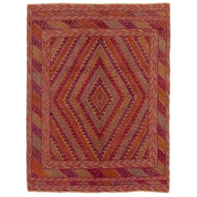 Hand-Knotted Tajik Purple Wool Rug 4'9" X 6'3" - Image 0