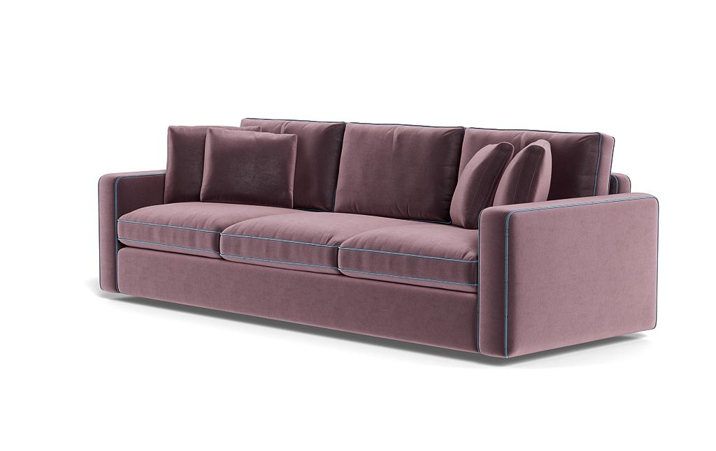 James 3-Seat Sofa with Contrast Piping - Image 2