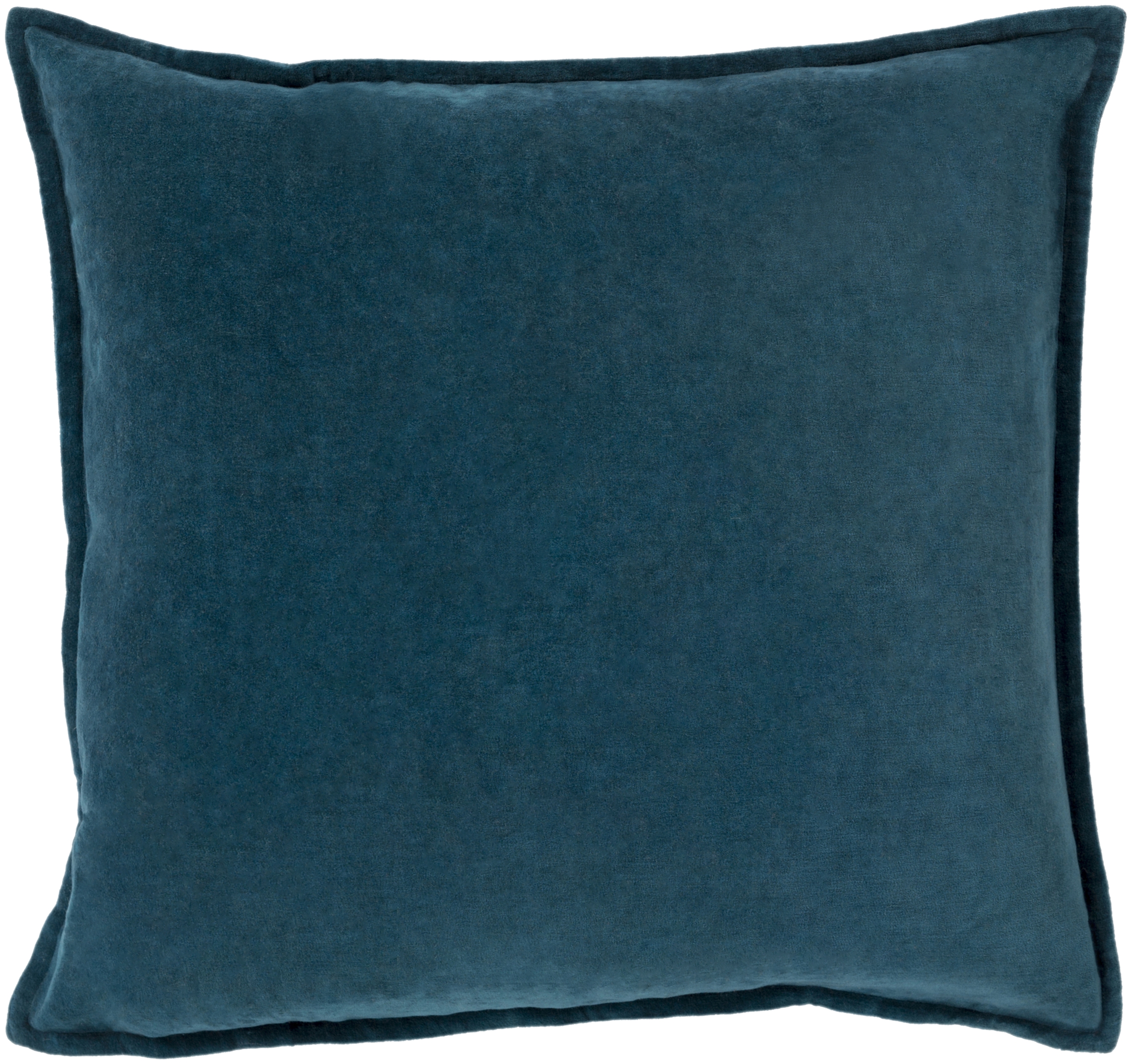 Cotton Velvet Throw Pillow, 22" x 22", with poly insert - Image 0